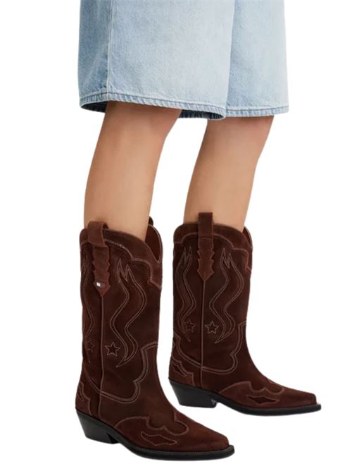 Stivali texano in pelle scamosciata Tommy Jeans | EN0EN03095GWS